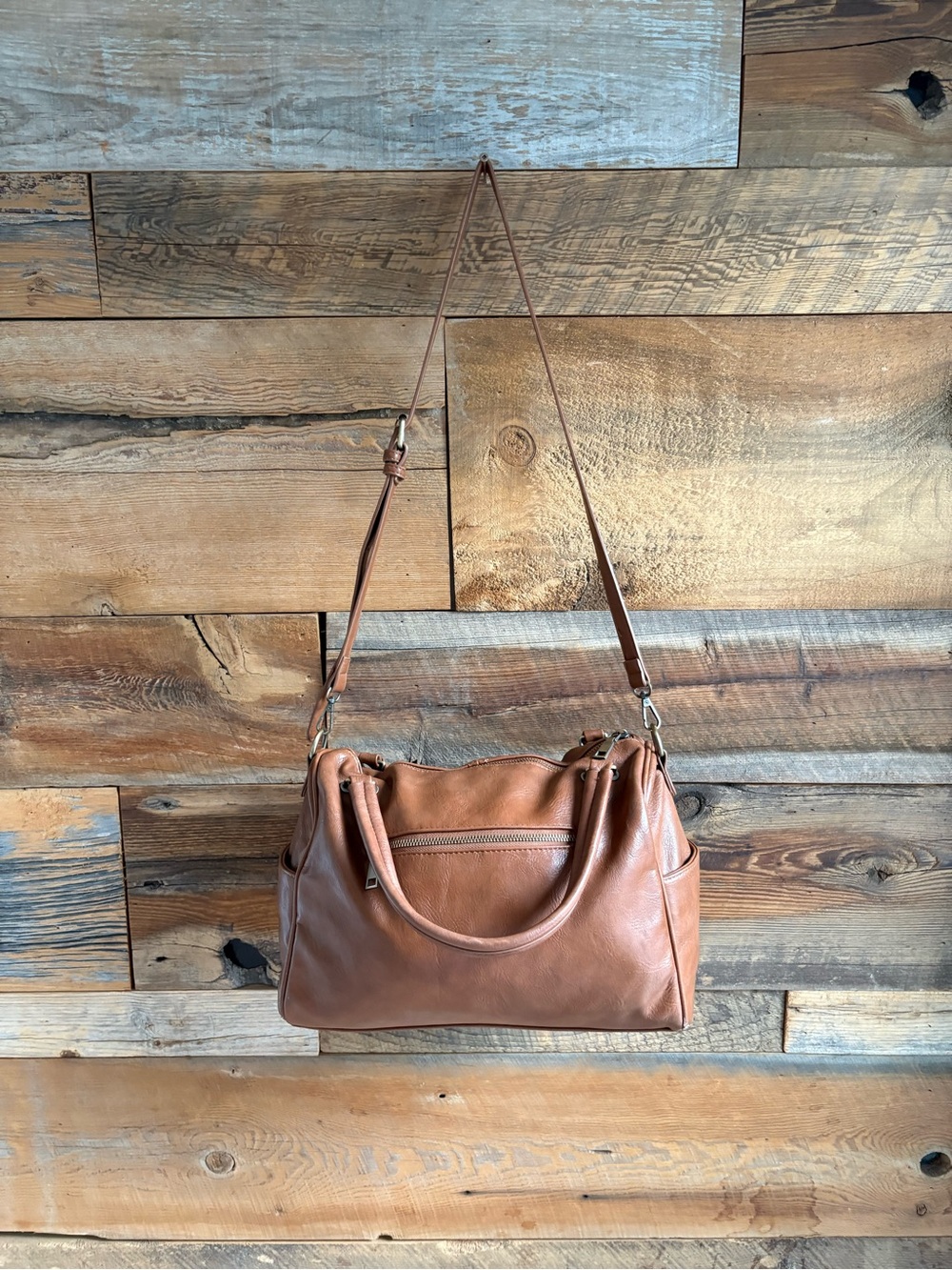 Antik Kraft Chestnut Brown Leather Shoulder Bag - Picture 8 of 10